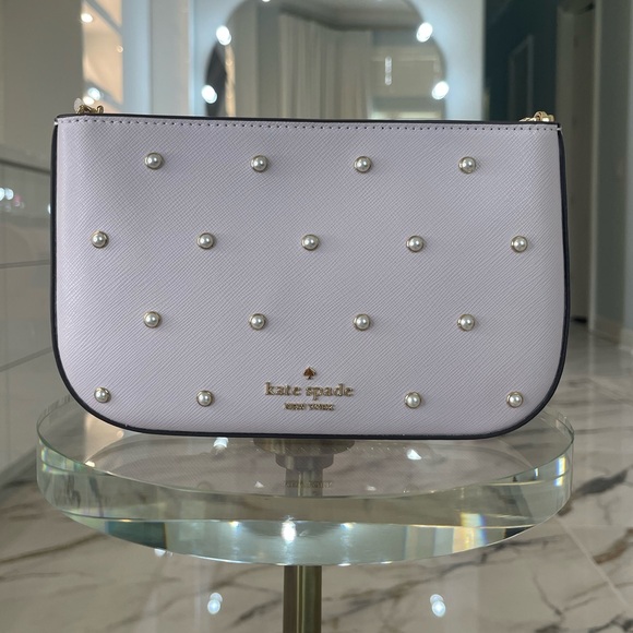 kate spade Handbags - NWT Kate Spade New York Madison Studded Pearls Pochette Shoulder Bag